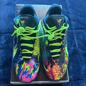 Nike LeBron 22 "Bryce's World" basketball shoes.